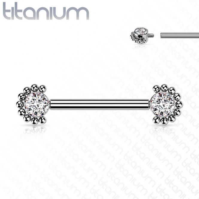 Hovedbillede Sana Nipple Barbell Clear