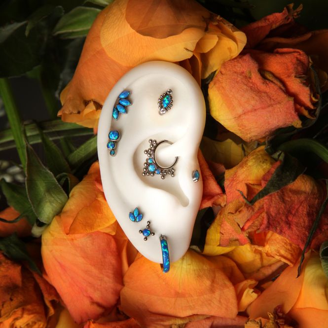 Hovedbilde Cross Gem Push-fit Opal Blue