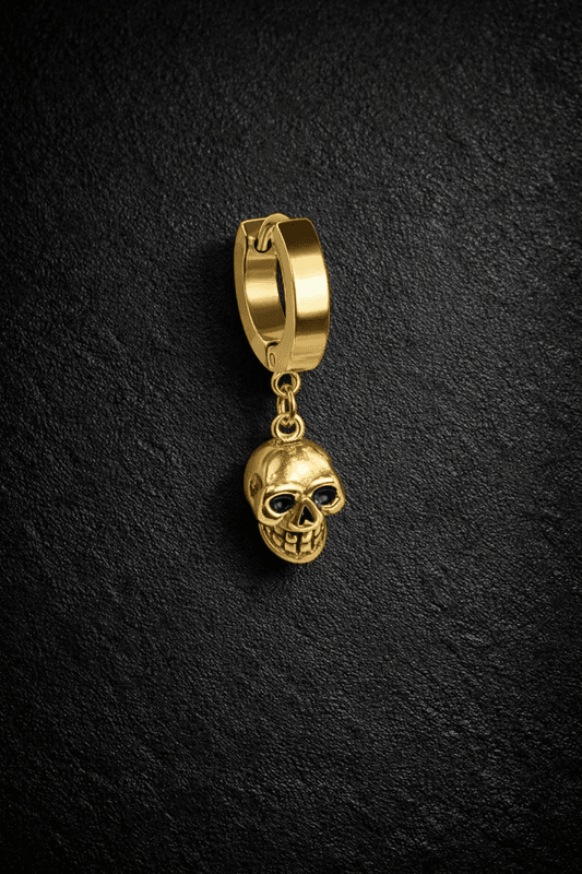 Hoop Earring Rav Skul Gold