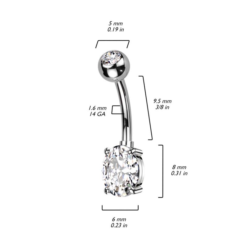Thea Titanium Belly Ring 
