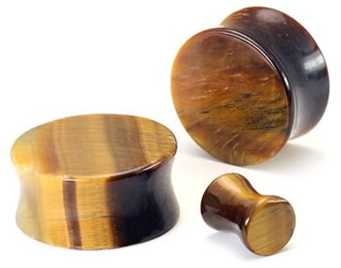 Huvudbild Stone Plug Tiger Eye Flare