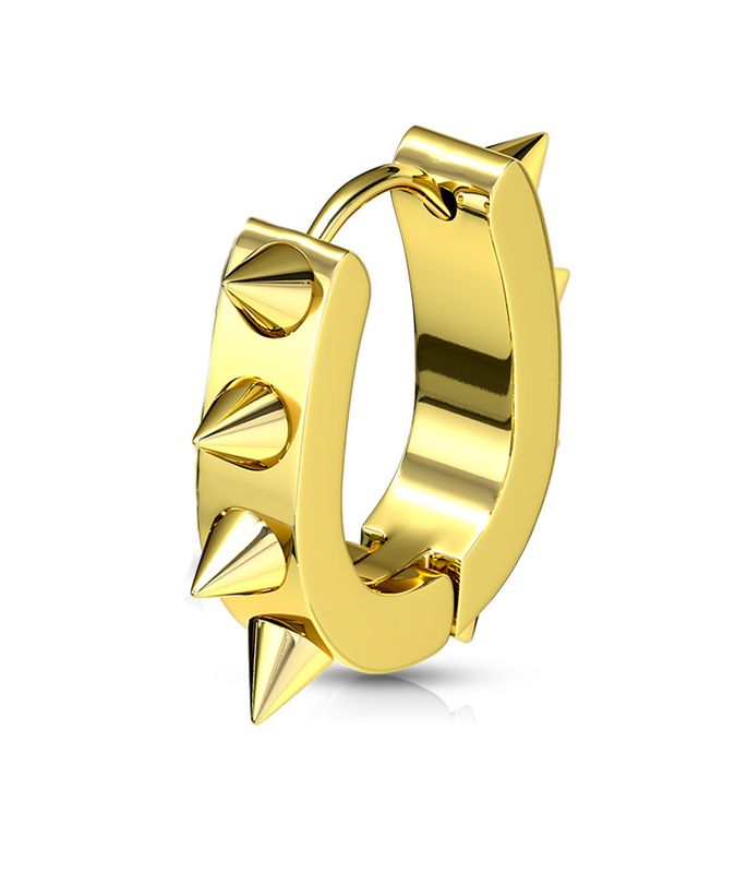 Billy Hoop Earring Spikes Gold