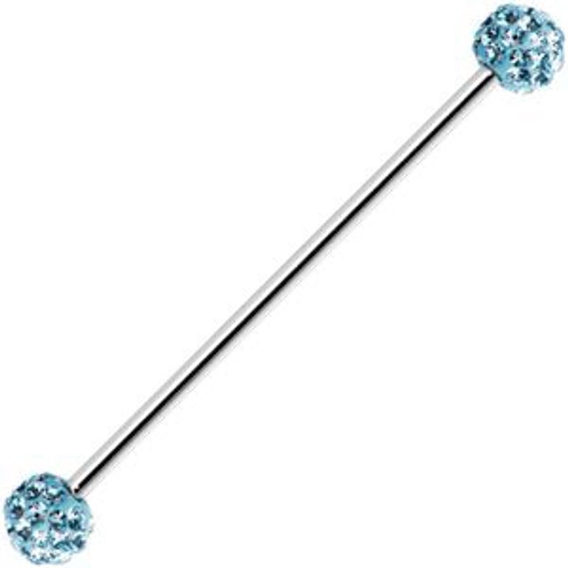 Industrial Barbell Epoxy Blue