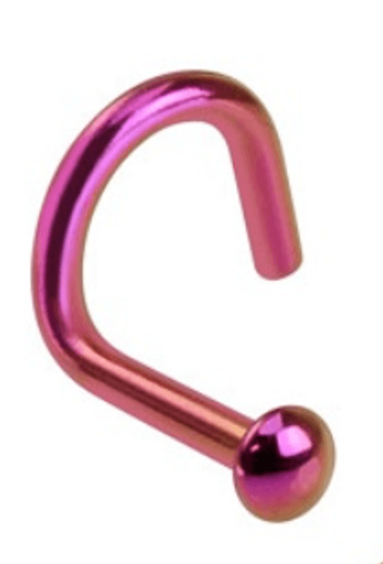1mm Titanium nose screw purple