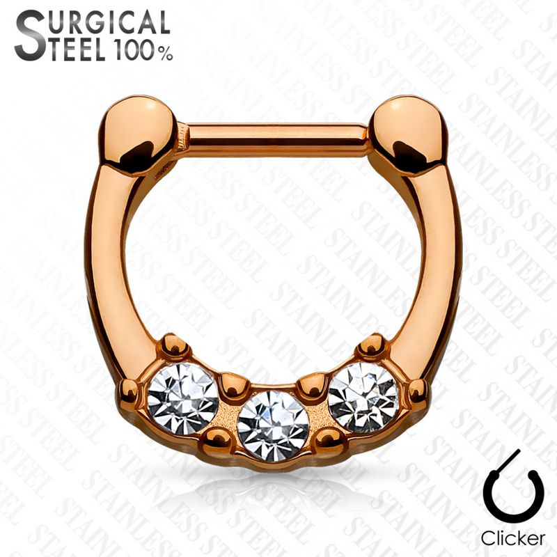 Septum Clicker Calli Rose Gold
