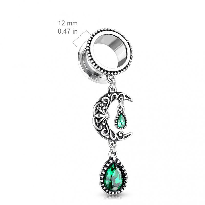 Filigree Moon with Emerald Tunnel