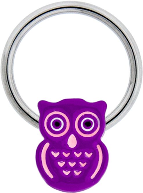 Main Image Purple Owl Ring
