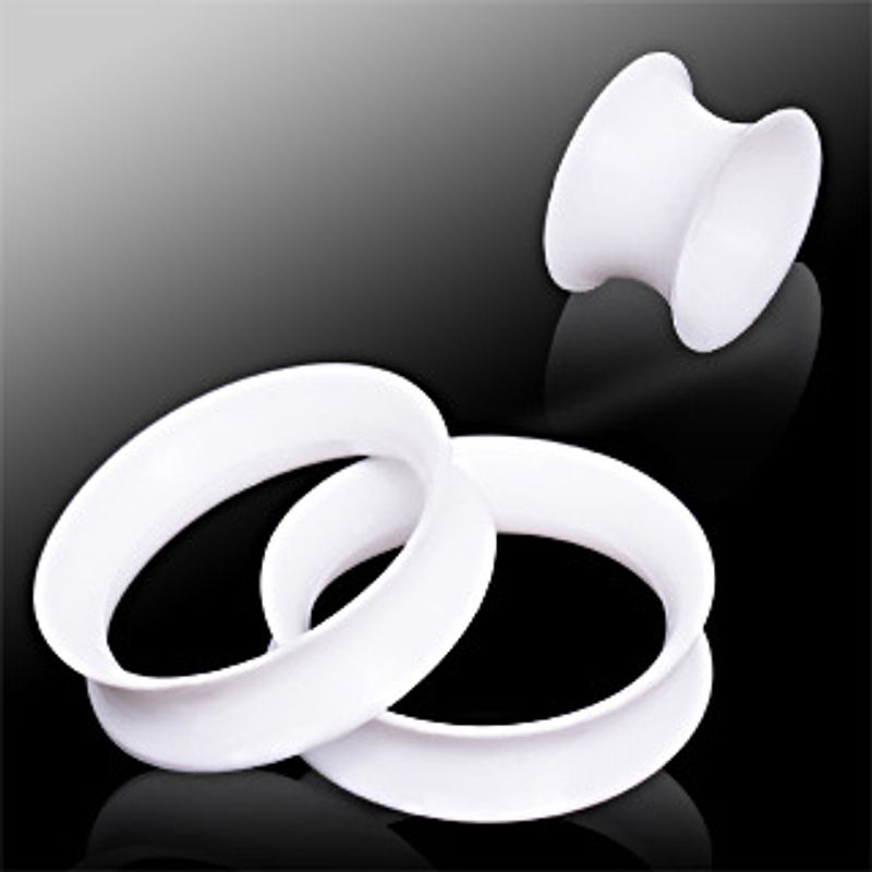 Thin Silicone Tunnels White