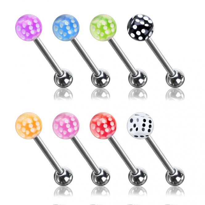 Hovedbillede Acrylic Barbell Dice In ...