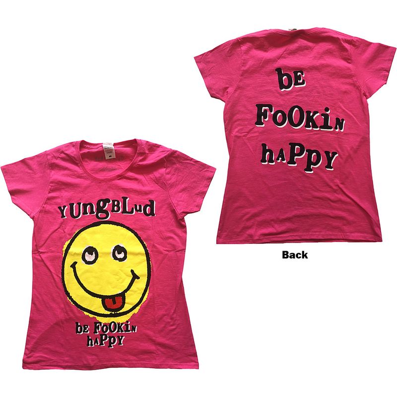 Yungblud Ladies Ladies Fit Tee Raver Smile