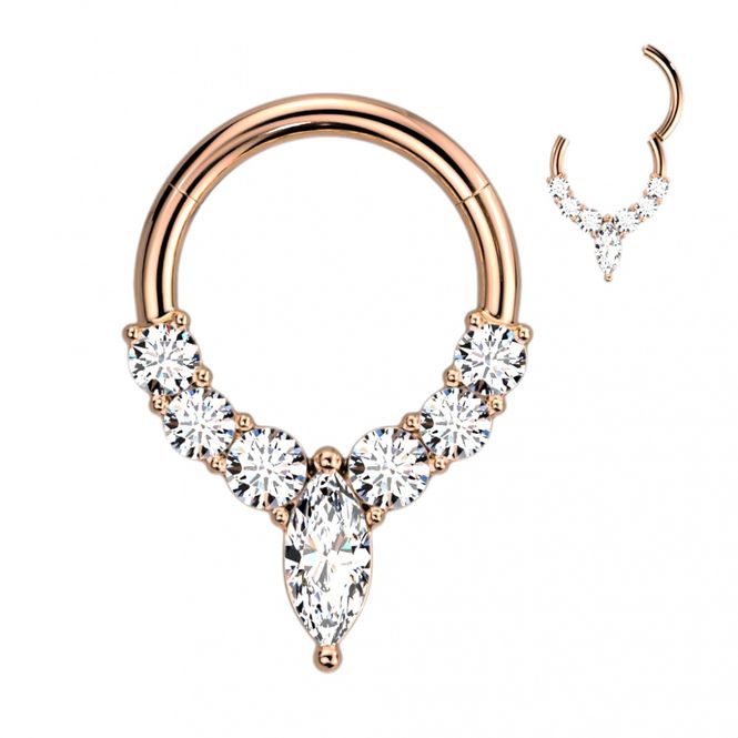 Main Image Jasmine Hinged Ring Rose Gold ...