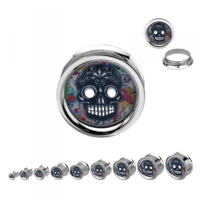 Hovedbilde Sugarskull Mirror Plug 16mm