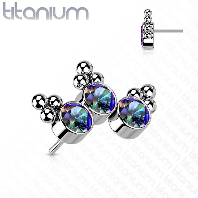 Main Image Curve Three Gems Push-fit ...
