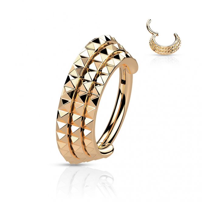 Hovedbillede Punk Triple Hinged Ring Rose ...