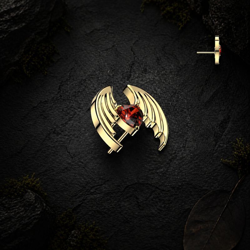 Vampire Heart Push-fit Gold