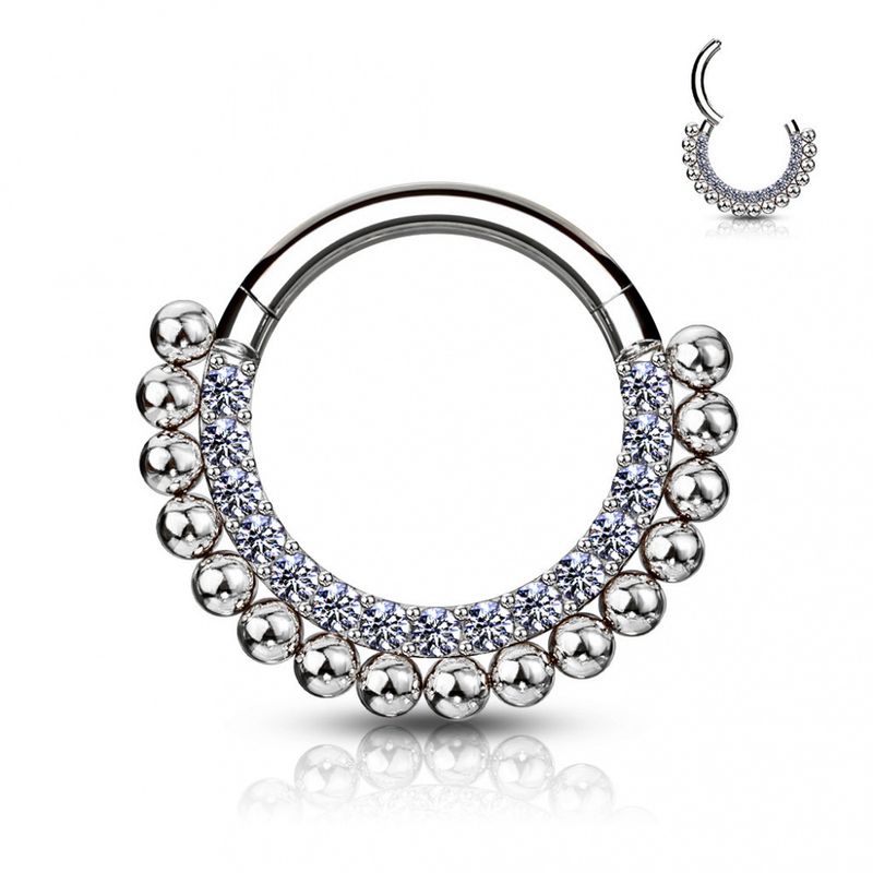 Tara Hinged Ring Clear