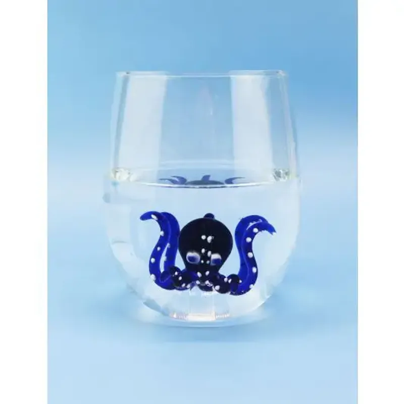 Handmade Drinking Glasses Octopus 