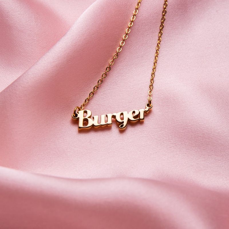 Burger Halskjede - Storesøster Forgylt