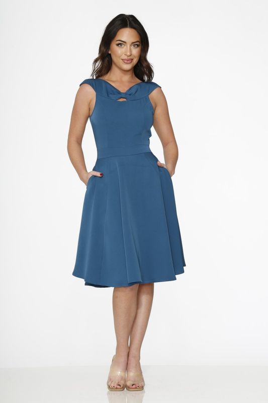 Embla Swing Dress [Navy Blue]