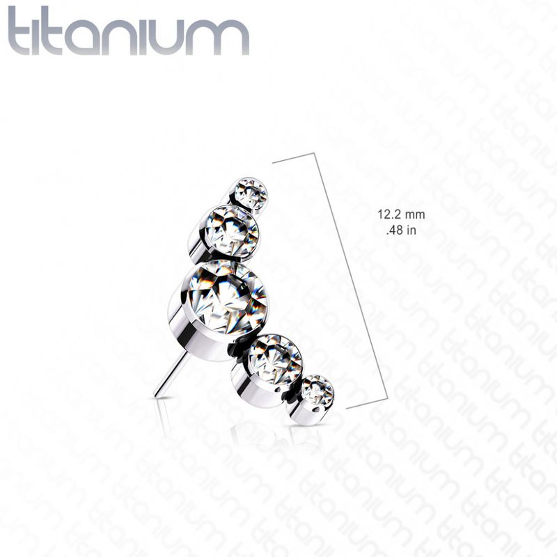 5 Swarovski Crystal Push-fit Sky Blue