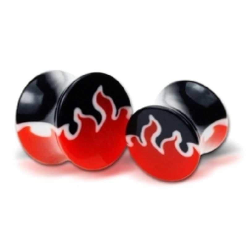 Flare Plugg  Akryl  Flame