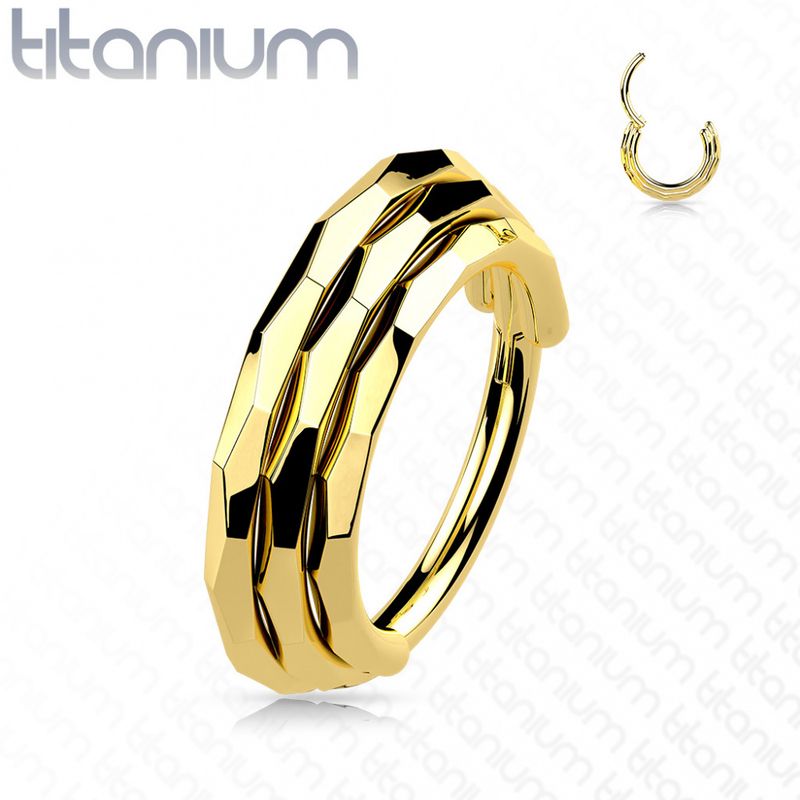 Lucie Triple Hinged Ring Gold
