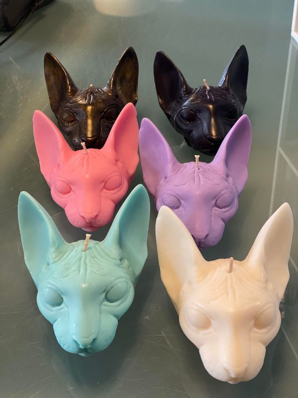 Sphynx Cat Candle