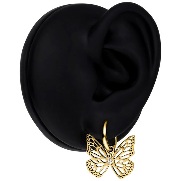 Hovedbilde Little Butterfly Hoops Black