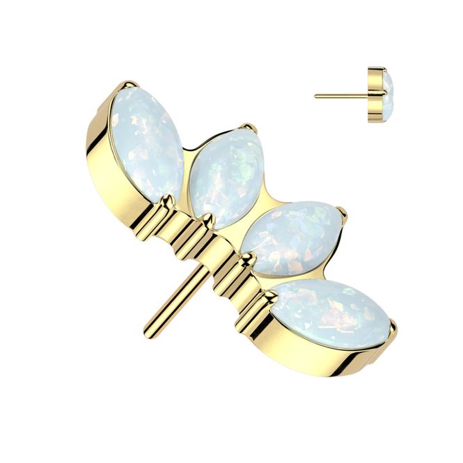 Hovedbilde Danielle Fan Push-fit Gold ...
