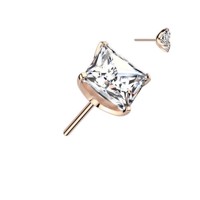 Main Image Eva Square Push-fit Rose Gold ...