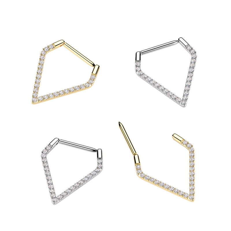 Zelda Zoe Hinged Ring Clear