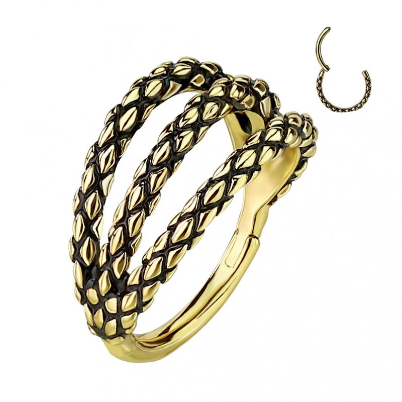 Dragon Triple Hinged Ring Gold