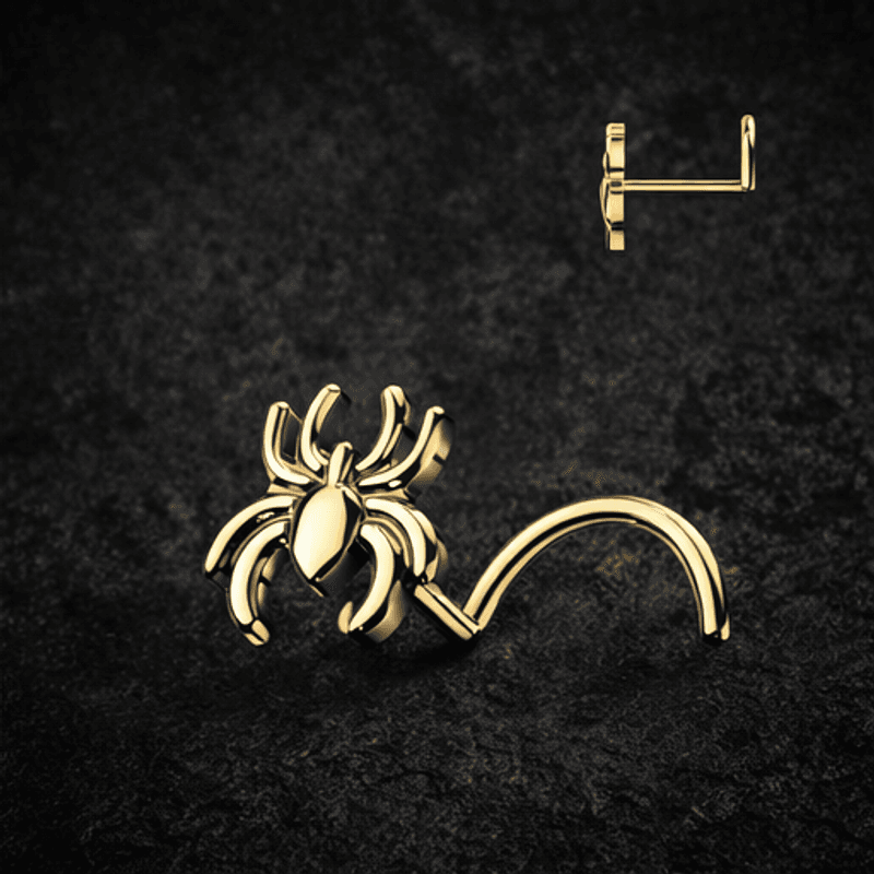 Widow Spider Nose screw Gold