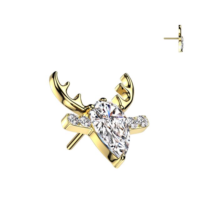 Hovedbillede Deer Push-fit Gold Clear