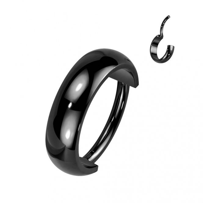 Hoofdbeeld Max Hinged Ring Black