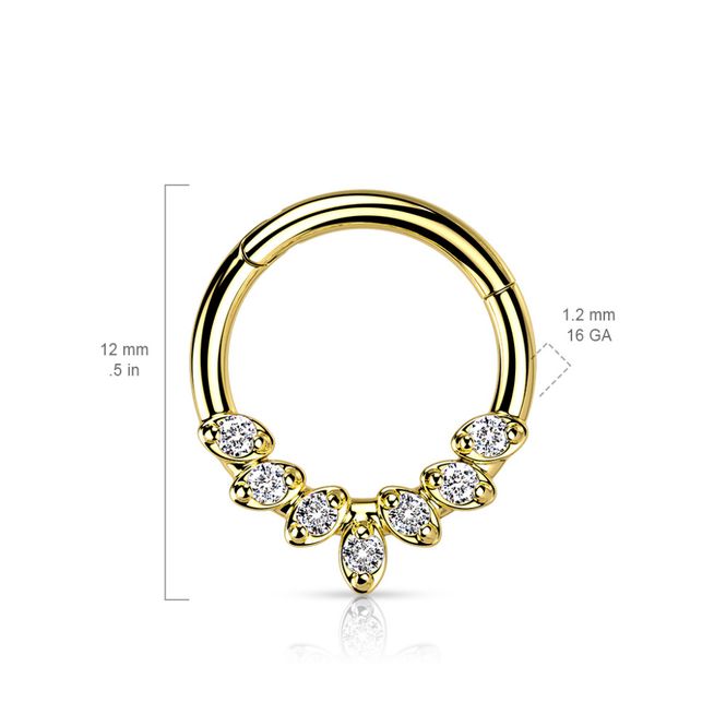 Hoofdbeeld Danielle Hinged Ring Rose ...