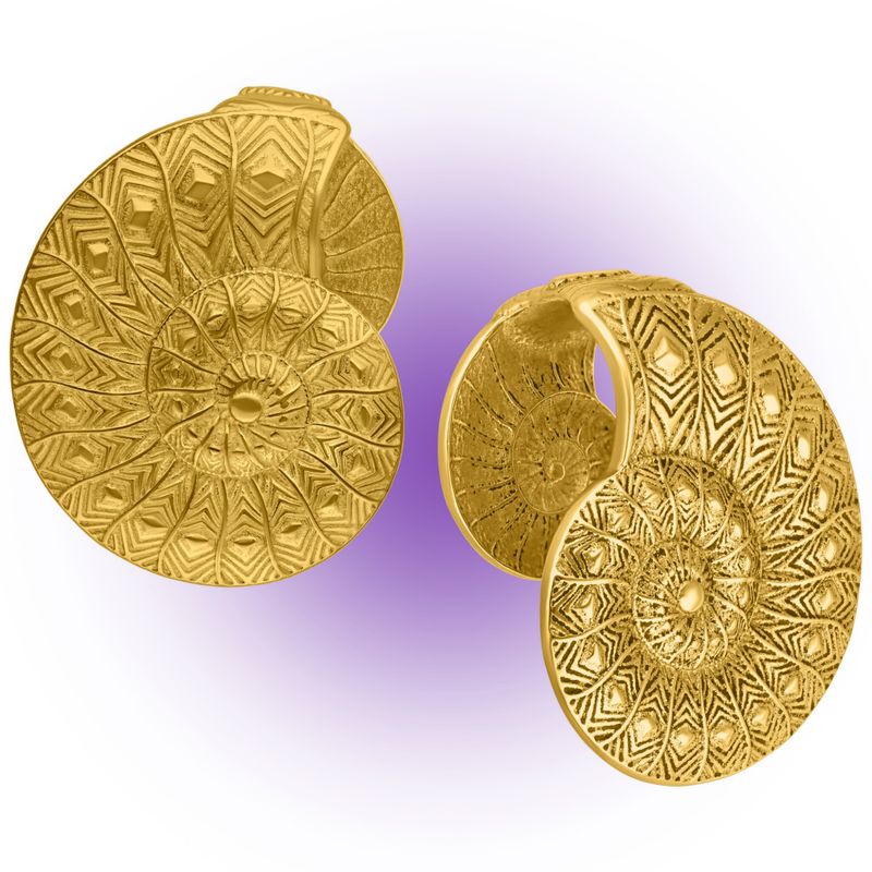 Fossil Ear Cuffs Gold