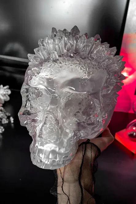 Hovedbillede Geode Crystal Skull Ornament