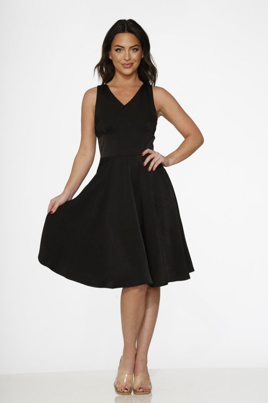Betsy Black Swing Dress 