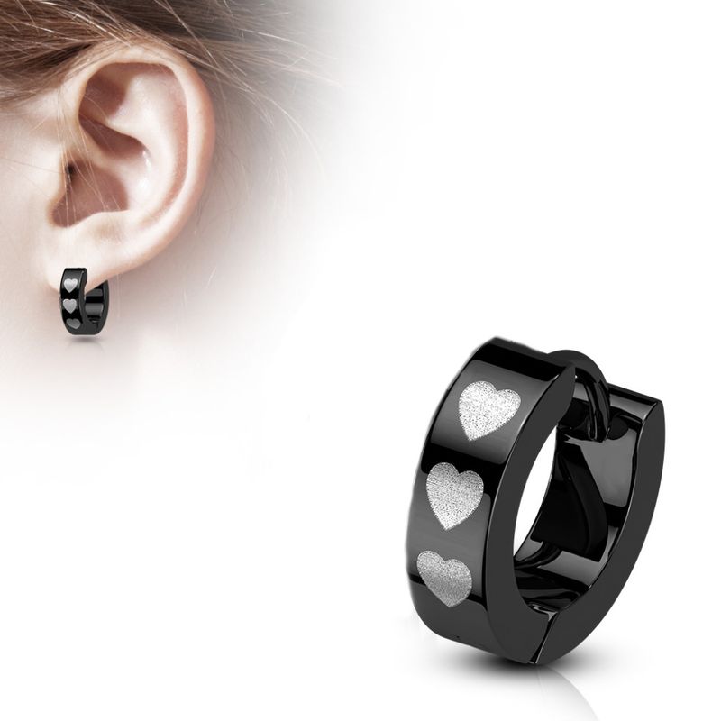 Hoop Earring Hearts