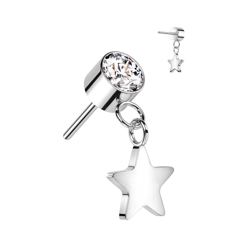 Star Dangle Push-fit Clear