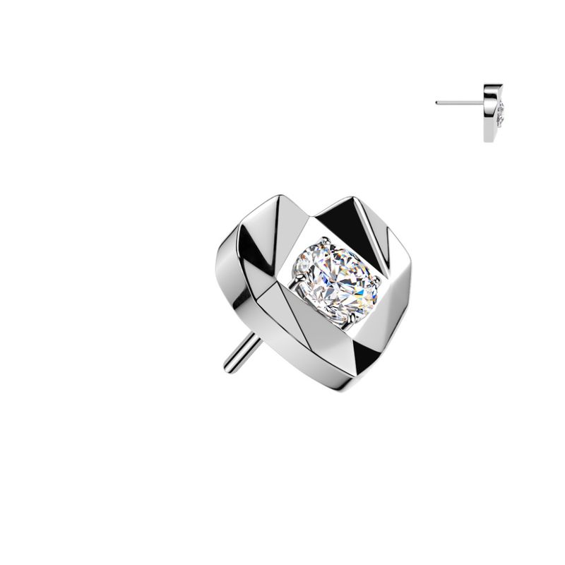 Starla Heart Push-fit Clear