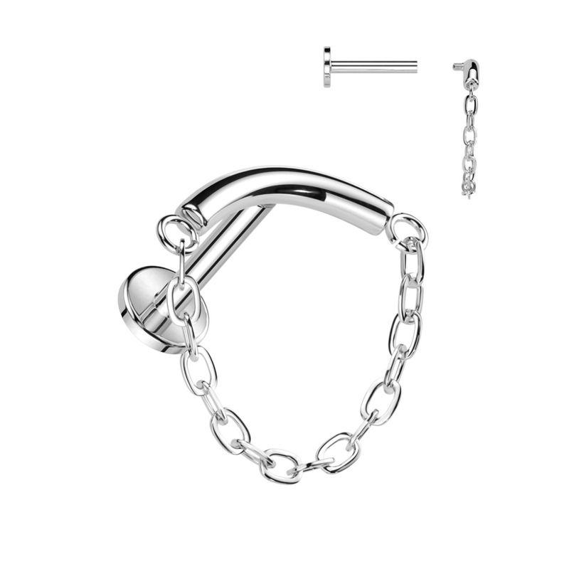 Lynx Chain Internally Threaded Labret