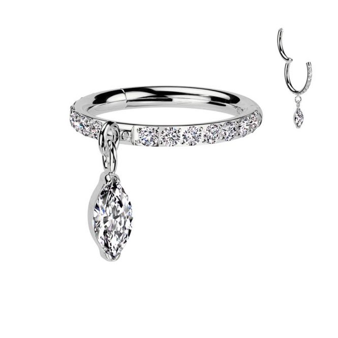 Hovedbilde Danielle Dangle Ring Clear