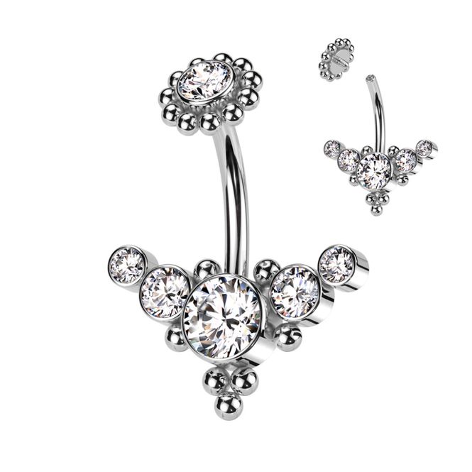 Hovedbilde Royal Lana Belly Ring Clear