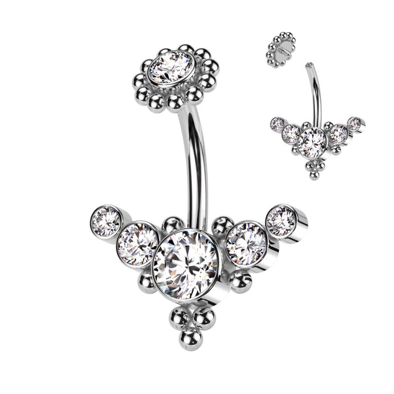 Royal Lana Belly Ring Clear