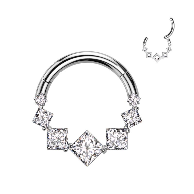 Lexie Hinged Ring Clear