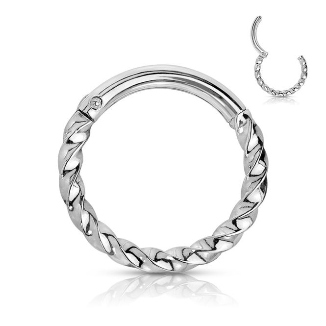 Hovedbilde Twisted Braided Hinged Ring