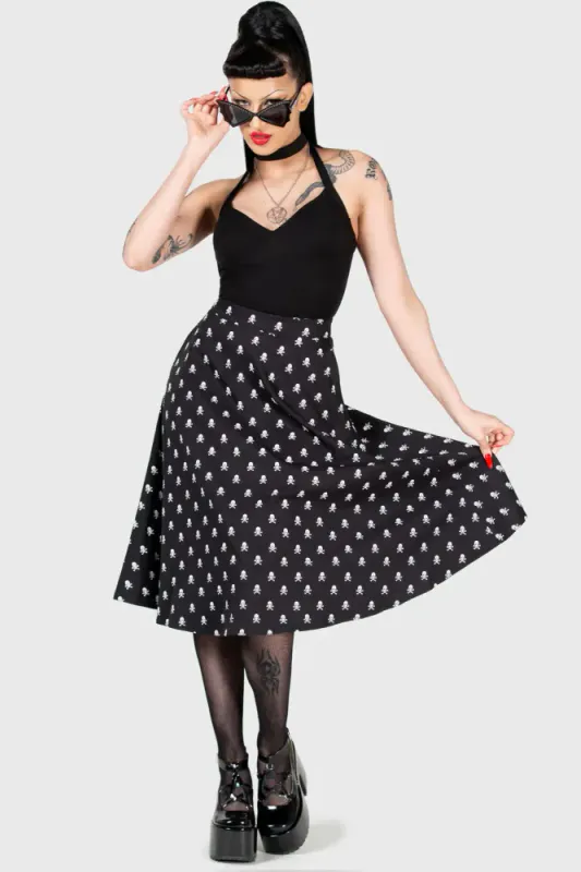 Lay Dead Midi Skirt