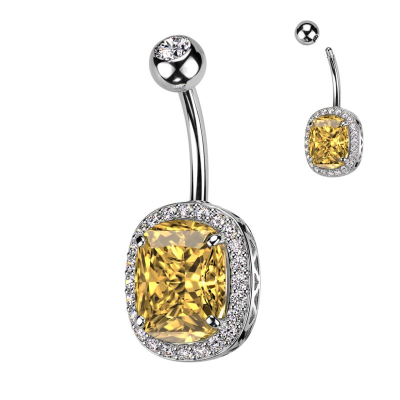 Fiona Belly Ring Yellow